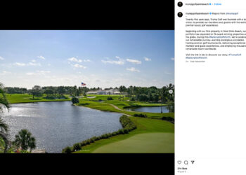 VIDEO – Scopriamo il Trump International Golf Club, campo esclusivo di Donald Trump a Palm Beach