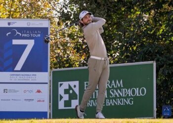 Campionato Nazionale Open: show di Vecchi Fossa al Golf Nazionale, è leader con -10